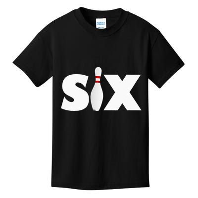 6th Birthday Six 6 Years Old Bowling Party 2013 Birthday Kids T-Shirt