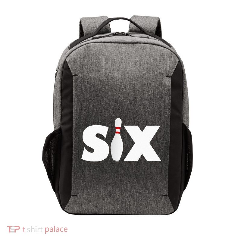 6th Birthday Six 6 Years Old Bowling Party 2013 Birthday Vector Backpack