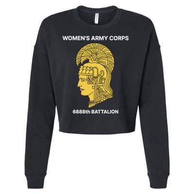 6888th Battalion Six Triple Eighth Black Female Wwii Heroes Cropped Pullover Crew