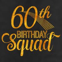 60th Birthday Squad Party Bday Yellow Gold Tumbler