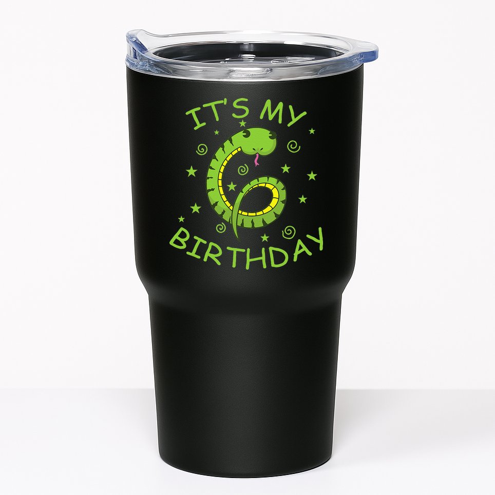 6th Birthday Snake As Number Child Tumbler
