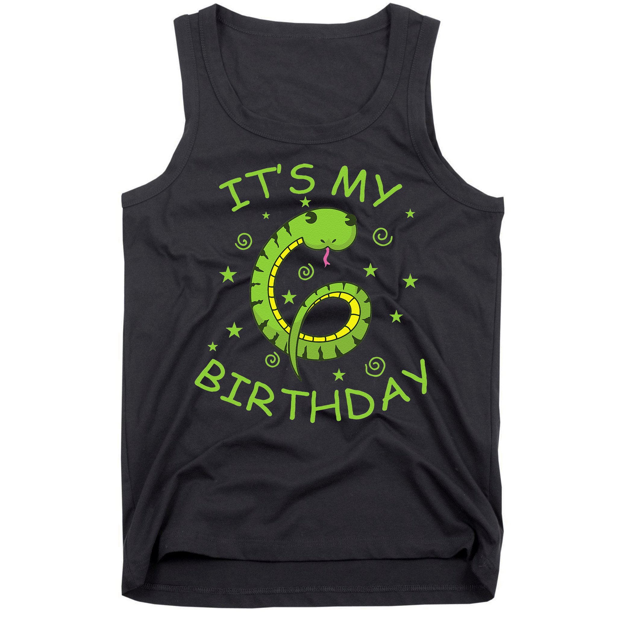 6th Birthday Snake As Number Child Tank Top