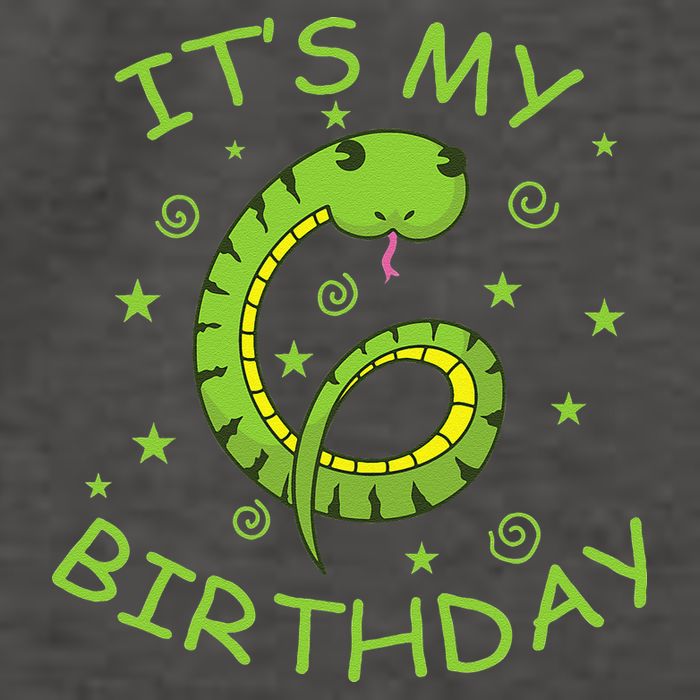 6th Birthday Snake As Number Child Vector Backpack