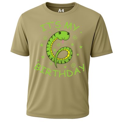6th Birthday Snake As Number Child Performance Shirt