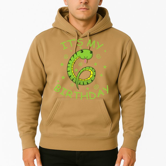 6th Birthday Snake As Number Child Hoodie