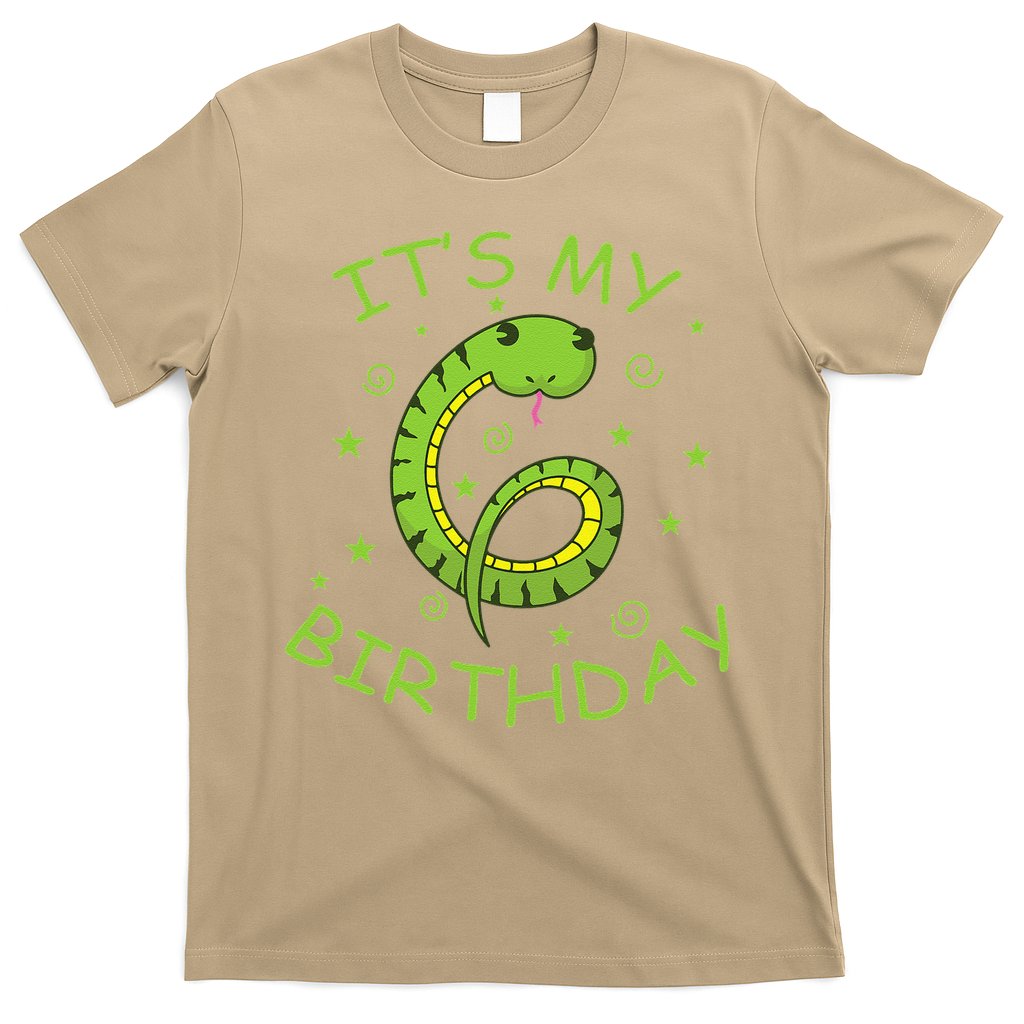 6th Birthday Snake As Number Child T-Shirt