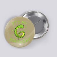 6th Birthday Snake As Number Child Button