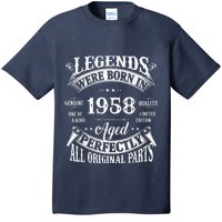 65th Birthday Tee Vintage Legends Born In 1958 65 Years Old T-Shirt