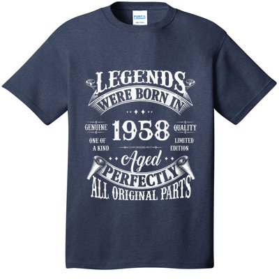 65th Birthday Tee Vintage Legends Born In 1958 65 Years Old T-Shirt