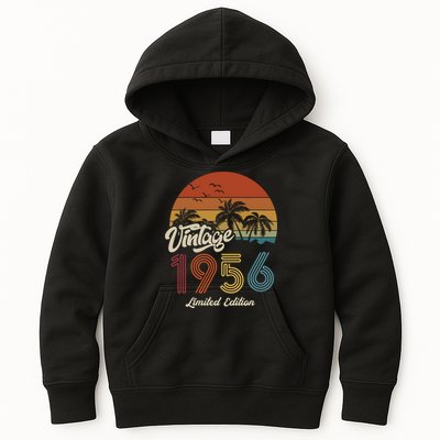 67th Birthday Vintage Limited Edition 1956 Kids Hoodie
