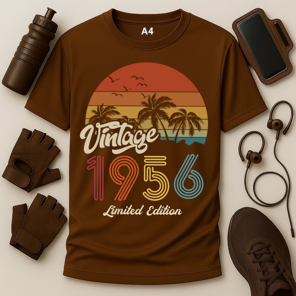 67th Birthday Vintage Limited Edition 1956 Cooling Performance Crew T-Shirt