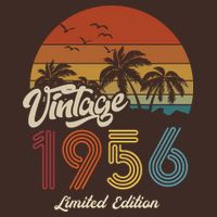 67th Birthday Vintage Limited Edition 1956 Cooling Performance Crew T-Shirt