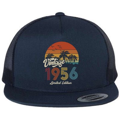 67th Birthday Vintage Limited Edition 1956 Flat Bill Trucker Hat