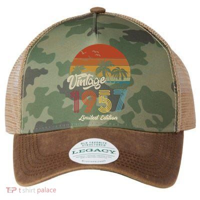 66th Birthday Vintage Limited Edition 1957 Legacy Tie Dye Trucker Hat