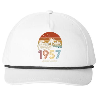 66th Birthday Vintage Limited Edition 1957 Snapback Five-Panel Rope Hat