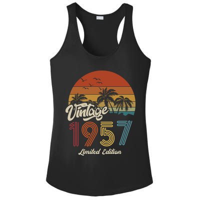 66th Birthday Vintage Limited Edition 1957 Ladies PosiCharge Competitor Racerback Tank