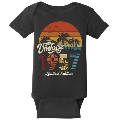 66th Birthday Vintage Limited Edition 1957 Baby Bodysuit