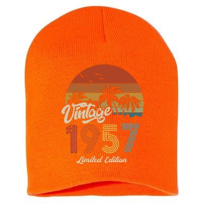 66th Birthday Vintage Limited Edition 1957 Short Acrylic Beanie