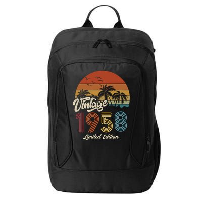 65th Birthday Vintage Limited Edition 1958 City Backpack