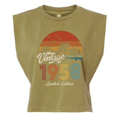 65th Birthday Vintage Limited Edition 1958 Garment-Dyed Women's Muscle Tee