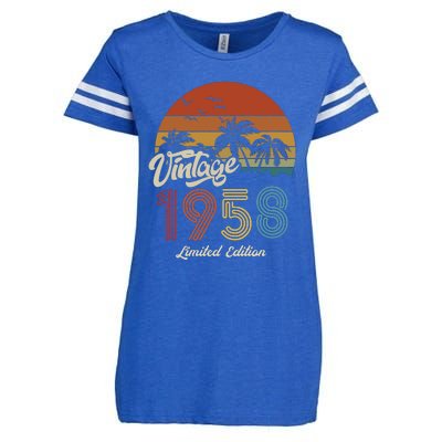 65th Birthday Vintage Limited Edition 1958 Enza Ladies Jersey Football T-Shirt