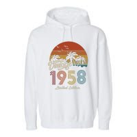 65th Birthday Vintage Limited Edition 1958 Garment-Dyed Fleece Hoodie