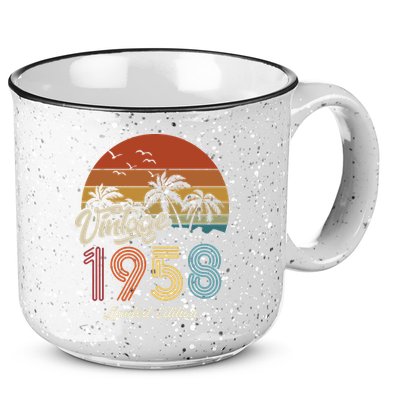65th Birthday Vintage Limited Edition 1958 15oz Campfire Ceramic Mug