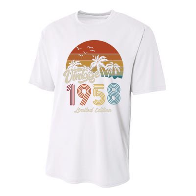 65th Birthday Vintage Limited Edition 1958 Performance Sprint T-Shirt