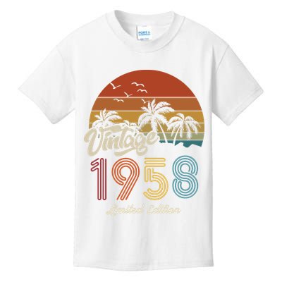 65th Birthday Vintage Limited Edition 1958 Kids T-Shirt