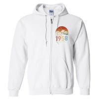 65th Birthday Vintage Limited Edition 1958 Full Zip Hoodie