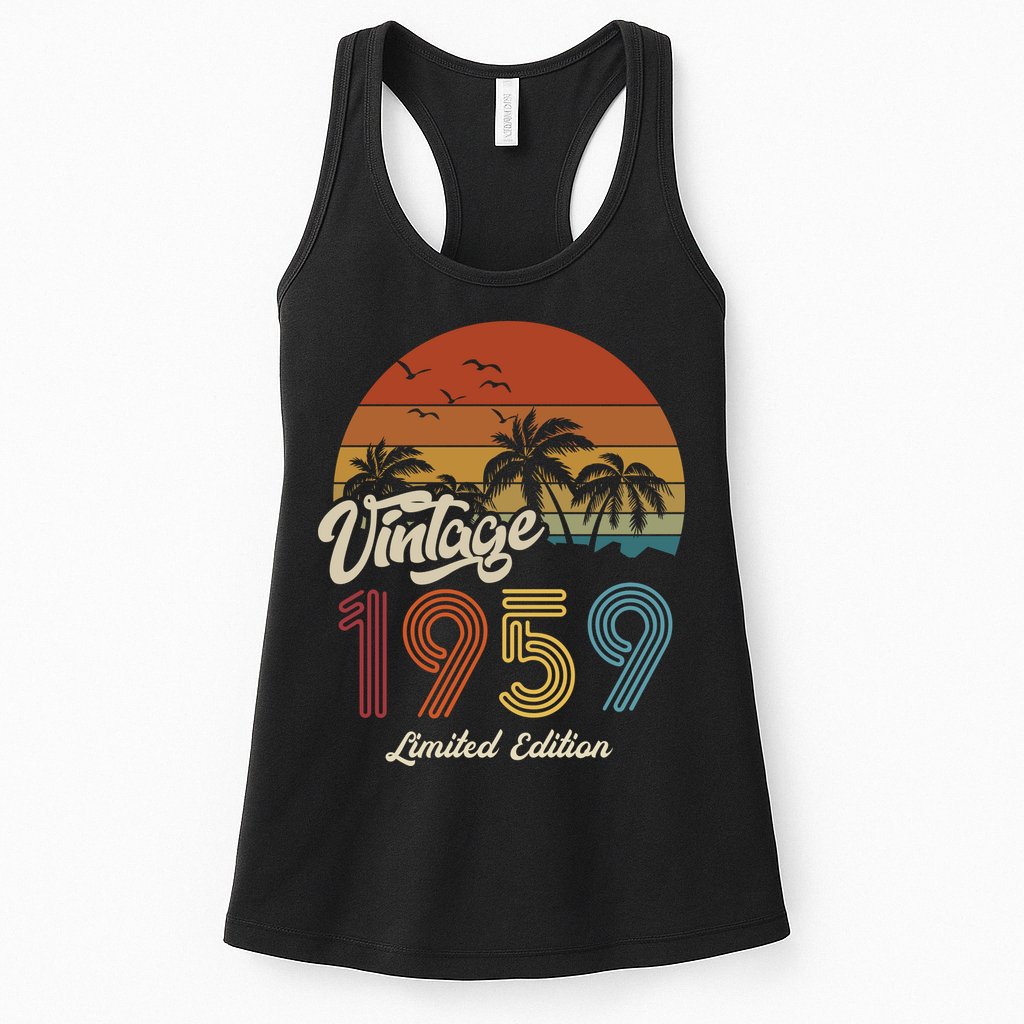 64th Birthday Vintage Limited Edition 1959 Womens Tank Top