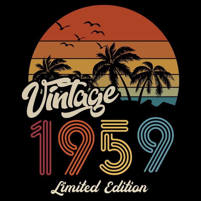64th Birthday Vintage Limited Edition 1959 Womens Tank Top