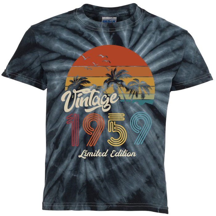 64th Birthday Vintage Limited Edition 1959 Kids Tie-Dye T-Shirt