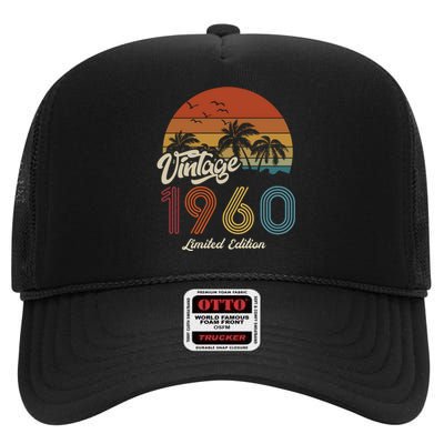 63rd Birthday Vintage Limited Edition 1960 High Crown Mesh Back Trucker Hat