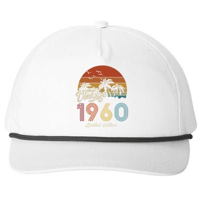 63rd Birthday Vintage Limited Edition 1960 Snapback Five-Panel Rope Hat