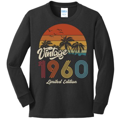 63rd Birthday Vintage Limited Edition 1960 Kids Long Sleeve Shirt