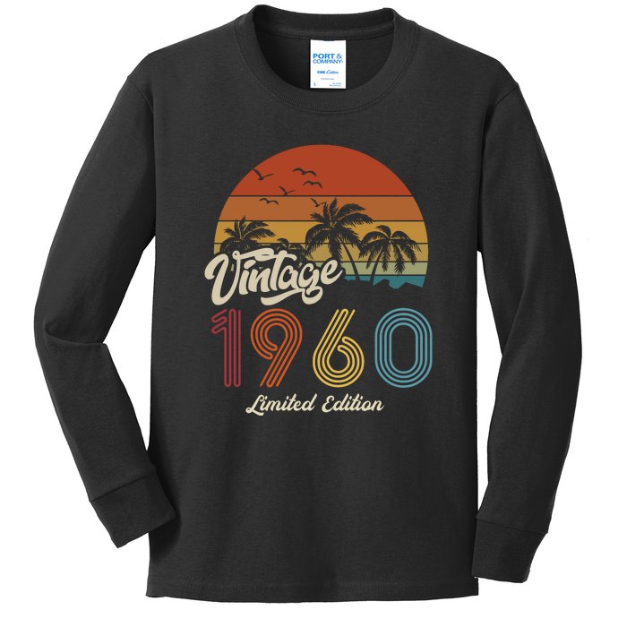 63rd Birthday Vintage Limited Edition 1960 Kids Long Sleeve Shirt