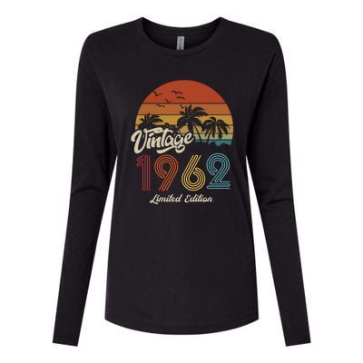 61st Birthday Vintage Limited Edition 1962 Womens Cotton Relaxed Long Sleeve T-Shirt