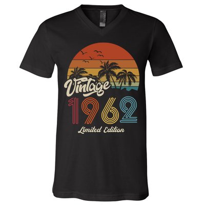 61st Birthday Vintage Limited Edition 1962 V-Neck T-Shirt