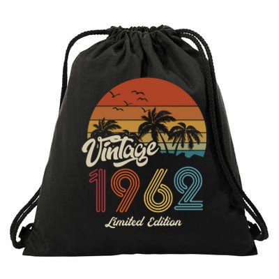 61st Birthday Vintage Limited Edition 1962 Drawstring Bag