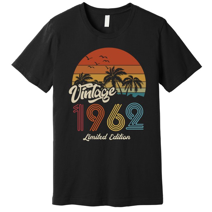 61st Birthday Vintage Limited Edition 1962 Premium T-Shirt