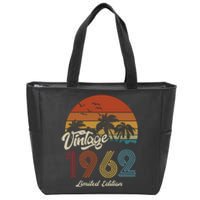 61st Birthday Vintage Limited Edition 1962 Zip Tote Bag