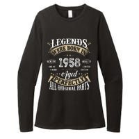 64th Birthday Vintage Legends Born In 1958 Womens CVC Long Sleeve Shirt