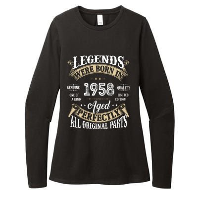 64th Birthday Vintage Legends Born In 1958 Womens CVC Long Sleeve Shirt