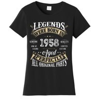 64th Birthday Vintage Legends Born In 1958 Women's T-Shirt