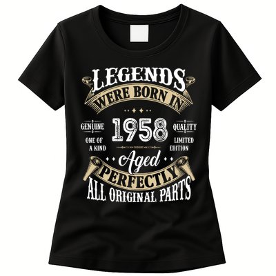 64th Birthday Vintage Legends Born In 1958 Women's T-Shirt