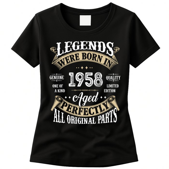 64th Birthday Vintage Legends Born In 1958 Women's T-Shirt