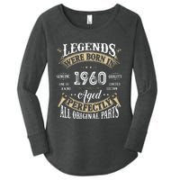 62th Birthday Vintage Legends Born In 1960 Women's Perfect Tri Tunic Long Sleeve Shirt