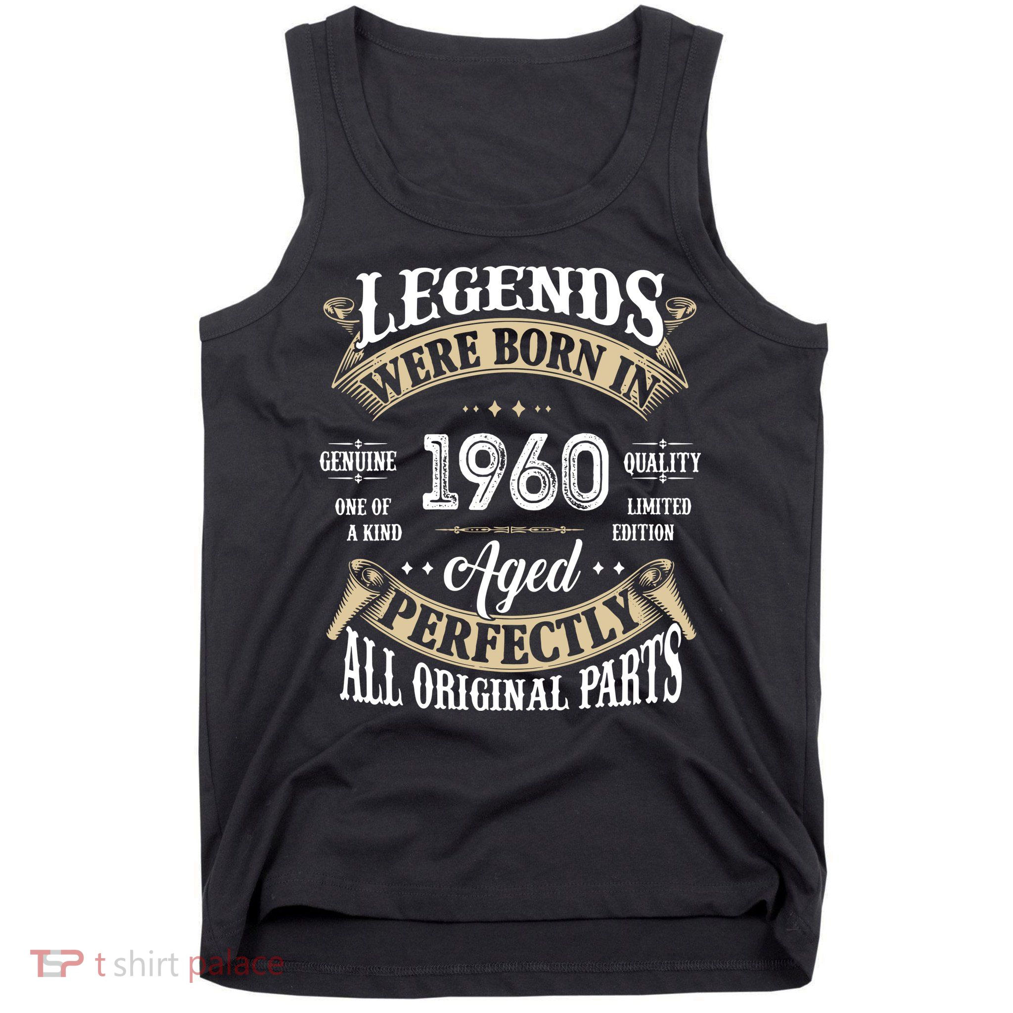62th Birthday Vintage Legends Born In 1960 Tank Top