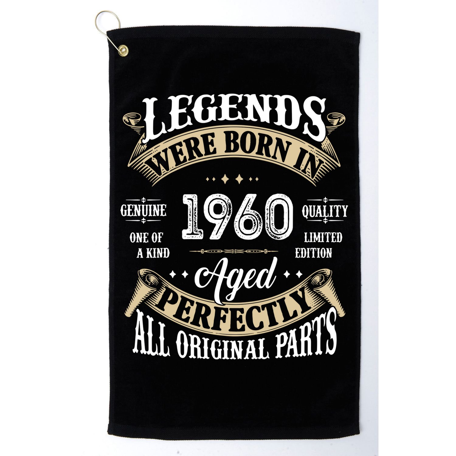 62th Birthday Vintage Legends Born In 1960 Golf Towel